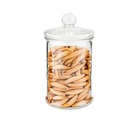 Garcia de Pou 207.65 Barattolo per conservare cilindrico, 1200 ml, diametro 13 x 23,5 cm, set di 6, trasparente