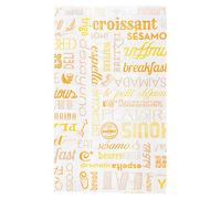 García de Pou 229.11 Sacchetti Croissant "Parole" 32 G/M2 12+5X22 Cm Bianco Cellulosa - 500 unità