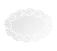 Garcia de Pou 250 unità ovale centrini in scatola, Litos, bianco, 30 x 30 x 30 cm