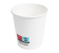 García de Pou 50 pezzi - Bicchieri Bevande Calde 1 Parete 180 Ml 260 + 18 Pe G/M2 Ø7,2/5,3 x 7,8 cm Bianco Cartoncino