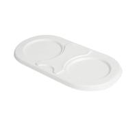 Garcia de Pou 50 pezzi - Coperchi Lunch Box 'Bionic' 800 ml 24,8 x 12,5 x 1,4 cm Bianco Bagassa