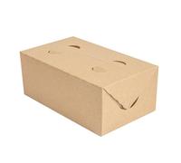 Garcia de Pou 50 pezzi - Scatole alimentari da portare 'Thepack' 2 L 240 G/M2 13 x 23 x 8 cm naturale cartone ondulato Nano-Micro