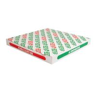 García de Pou 50 pezzi - Scatole per pizza 'Thepack' 330 G/M2 46 x 46 x 5 cm bianco cartone ondulato Microcanale