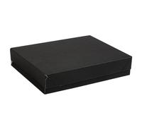 Garcia de Pou 50 pezzi - Vassoi + Coperchio 'Thepack' 230 G/M2 23 x 17 x 4,5 cm nero cartone ondulato Nano-Micro