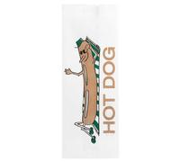 Garcia de Pou 500 unità oleata Hot Dog Bags, 34 g/m², in scatola, 7 + 5 x 18 cm, Greasproof pergamena, bianco, 7 x 18 x 30 cm