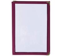 Garcia de Pou American 3 pagine menu DIN a-5, 15.5 x 21.5 cm, cloruro di polivinile, bordeaux, 15.5 x 30 x 21.5 cm