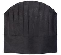 Garcia de Pou Cappelli da cuoco con top rotondo in scatola, 25 cm, Airlaid, nero, 25 x 30 x 30 cm