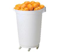 Garcia de Pou contenitore di plastica con coperchio, bianco, 56.5 x 56.5 x 72 cm, plastica, White, 56.5 x 56.5 x 72 cm