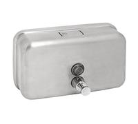 Garcia de Pou mano dispenser di sapone da 1 litri, in acciaio INOX, argento, 20 x 12 x 7.7 cm