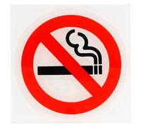 Garcia de Pou no smoking Sign autoadesive, 12 x 12 cm, metacrilato, bianco, 12 x 12 x 30 cm
