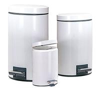 Garcia de Pou Pattumiera a pedale con recipiente interno, 5 l, in acciaio inox, bianco, taglia unica