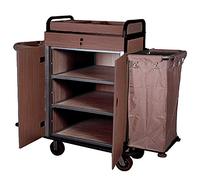 García di Pou 128.23 carrello con porte con 2 sacchetti di vinile 144 x 50 x 114 cm, 1 pz, marrone