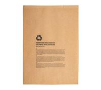 García di Pou 219.49 Sacchetti compostabili 8 litri, 70 g/m2, 26 + 14 x 35 cm, 500 pezzi, naturale