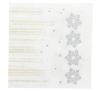garcía di POU 804.14 tovaglioli Double Point New Snow, 18 G/m2, 33 x 33 cm, Bianco