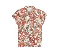 Garcia Maglietta a Maniche Corte Camicia da Donna, Rosso Fard, XXL