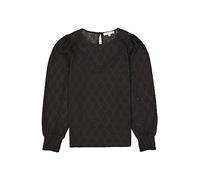 Garcia Maglietta a Maniche Lunghe T-Shirt, Nero, M Donna