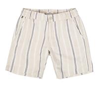 Garcia Uomo Lino Pantaloncini Regular Fit Beige Blu a Righe E51325 822 Sabbia