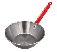PADELLA WOK FERRO PER FRITTURA Ø 32 CM PESANTE PER INDUZIONE PROFESSIONALE