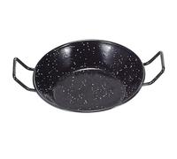 Garcima 5020003 Padella Doppia Fonda, con Manici, Smaltata 45 cm Nero