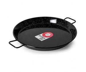 Garcima E-22GAR, Padella Valenciana Smaltata 16 Persone / 55 cm, Acciaio, Argento