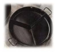 Garcima La Ideal - Padella Multigusto Smaltata 3 Divisioni - Dimensioni: 42 cm