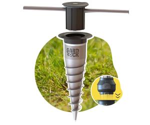 GARD & ROCK - Base D'ANCORAGGIO in Alluminio, a Livello del Suolo, Multi-Terreno da avvitare o da sigillare - Quick Fixation System - ORGANIZZA I Tuoi SPAZI in Un ATTIMO!