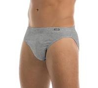 GARDA - 6 Minislip Uomo in Cotone Bielastico, Slip Basso Elastico Ricoperto 3470 (Grigio, 4/M)