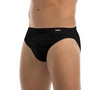 GARDA - 6 Minislip Uomo in Cotone Bielastico, Slip Basso Elastico Ricoperto 3470 (Nero, 6/XL)