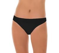GARDA - 6 Slip Donna Vita Bassa, Slip Mini in Cotone Elasticizzato Art. 3900 (Nero, S)