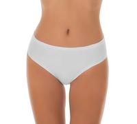 GARDA - 6 Slip Donna Vita Media, Slip Midi in Cotone Elasticizzato Art. 3902 (Bianco, 3/S)