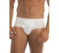 GARDA - 6 Slip Uomo Alto in Cotone Mercerizzato, Elastico Interno Art. 0924 (Bianco, 5/L)