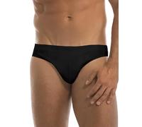 GARDA - 6 Slip Uomo Minislip in Cotone Mercerizzato, Elastico Interno, con Ricamo Art. 0925 (Nero, 3/S)