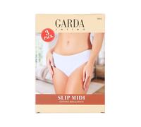 Garda Confezione da 3 slip midi in cotone bielastico - nero