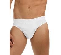 GARDA Ginni 6 Slip Uomo Basso Cotone, Slip Basso Elastico Ricoperto Art. 2080 (Bianco, 4/M)