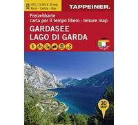 Gardasee. Freizeitkarte-Lago di Garda. Carta per il tempo libero-Lake Garda. Leisure map