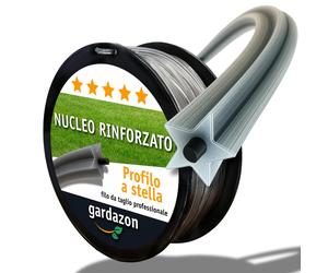 Gardazon Filo decespugliatore Professionale Rinforzato 3mm - 100m (Profilo a Ste