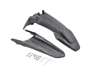 Garde-Boue De Remplacement,Protection Universelle Portable En Fibre De Carbone | Garde-boue Conçus Pour La Durabilité Présentent Une Construction Solide Associée À Une Texture Effet Carbone Élégant