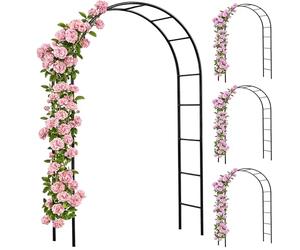 Gardebruk 4x Arco per Rampicanti 240x140x37cm Metallo Traliccio per Rose Pergolato Vite Decorazione Eventi Palloncini