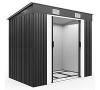 GARDEBRUK® Capanno da Giardino L 2m² Fondamenta 200x125x185cm Porta Scorrevole Rimessa per Attrezzi da Esterno 4m³