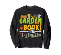 Garden And Book Is My Happy Place Libri Giardino Felpa