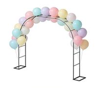Garden Arch - 172x240cm Iron Metal Heavy Duty Backdrop | Engagement Ceremony Arch Decoration |Garden Árch Trellis For Wedding Ceremony Party Decor | For Patio Lawn Backyard Events Use