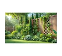 Garden Backdrop | 210x150cm Outdoor Decoration | Garden Fence Backdrop
