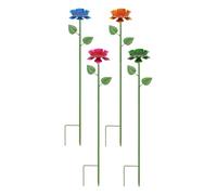 Garden Bee Watering Station, 4-Piece Decorative Bee Water Feeder & Pollinator Hydration Cups, Butterfly and Bird Water Feeder Supplies for Outdoor Yard Farm Porch Courtyard Patio Lawn