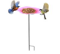 Garden Bird Bath Waterer - Bee Butterfly Feeder | Flower Yard Stake