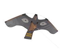 Garden Bird Kite - Nylon Cloth With Steel Rod Skeleton 120x66cm - Reflective Eyes Hawk Shape For Scaring Birds - Flying For Crops Orchards Vineyards