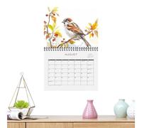 Garden Birds Calendar - Nature - Date Tracker ispirato, calendario della fauna selvatica, lunedì, organizer da parete, per uccelli, 12 2025, calendario mensile per camera da letto, studio,