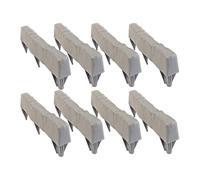 Garden Border Stones, Decorative Edging Set, Stone-Look Weatherproof Blocks, 33,5 x 4 x 12,5 cm Interlocking Landscape Trim, for Flower Beds, Lawn, Patio, Walkways