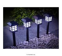 Garden Bright White Mile® Pezzi 6 LED a energia Solare, Stile Lanterna Cinese Orientale, Giardino e Sentiero, Bordo o lampade da Terra