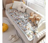 Garden Chic Cotton Protective Couch Cover, Anti-Cat Scratch Sofa Cushion Plaid Quilted rug Sofa Covers for Living Room Non-Slip Couch Seat Cushion Tatami Mat(B,50 * 160cm)