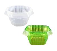 Garden Cloches For Plants - 20-Piece Protective Reusable | 8.66x4.92x5 Dome Vegetable Protector | Snail Collar Caps For Flower Salad Seedling Planting Growing Outdoor Nursery ABS Material12 Inch Each